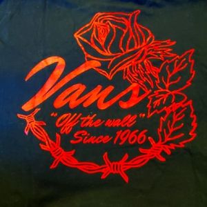 VANS barbed wire roses LS shirt